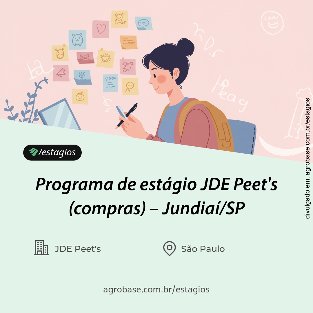 Programa de estágio JDE Peet’s (compras) – Jundiaí/SP