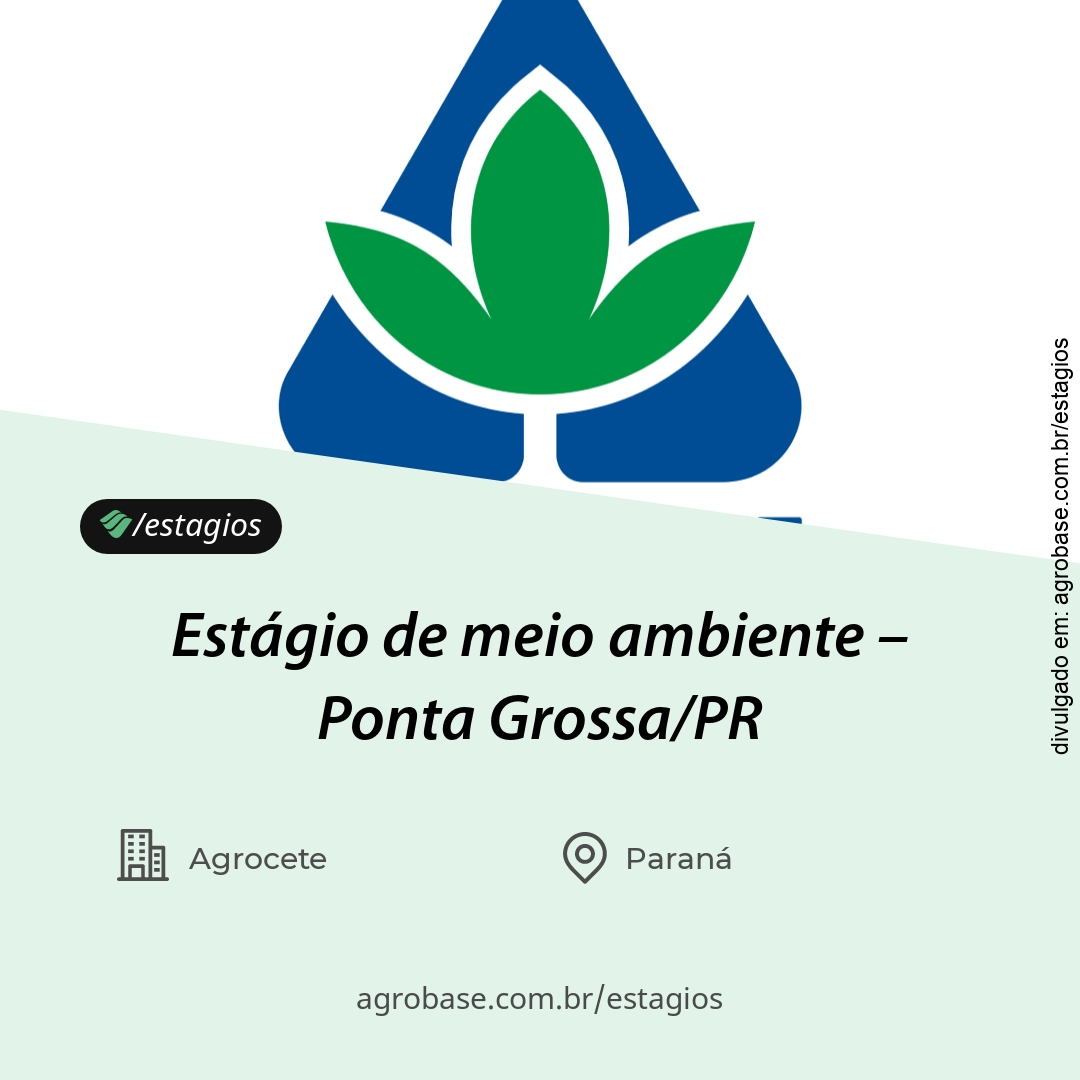 Estágio de meio ambiente – Ponta Grossa/PR
