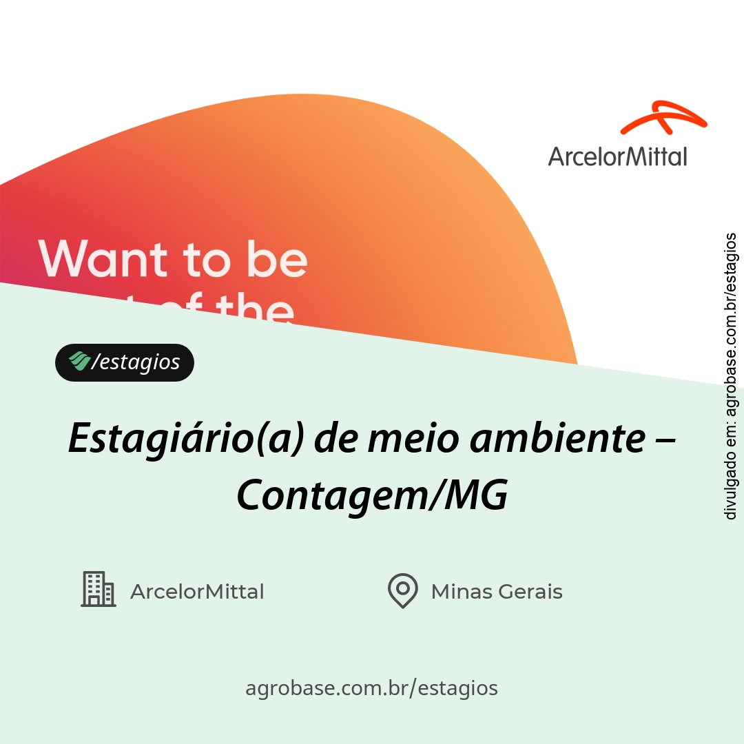 Estagiário(a) de meio ambiente – Contagem/MG