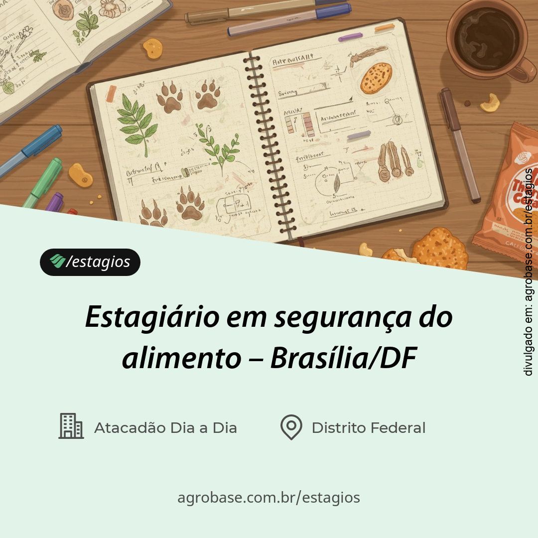 Estagiário em segurança do alimento – Brasília/DF