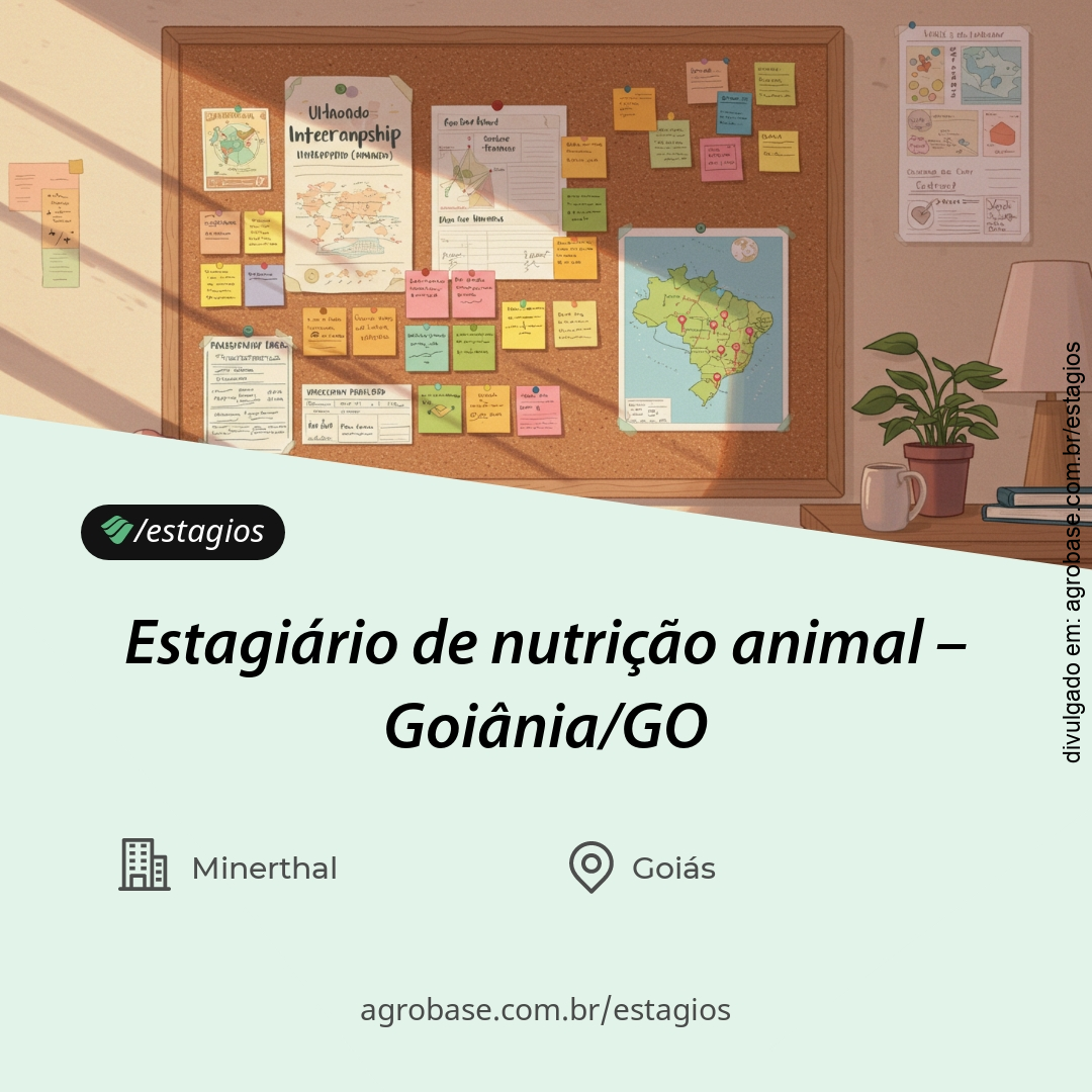 Estagiário de nutrição animal – Goiânia/GO
