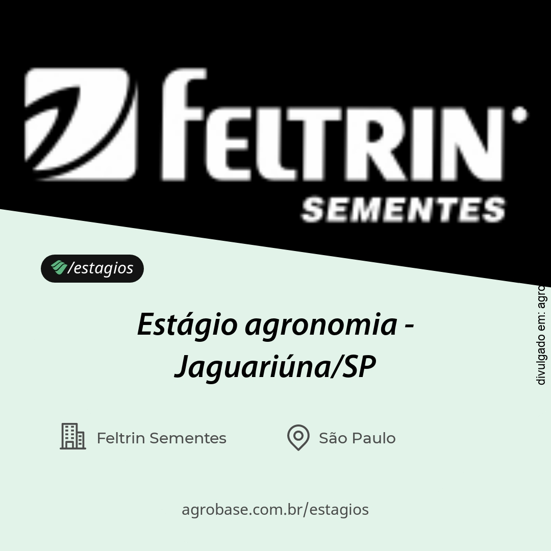 Estágio agronomia – Jaguariúna/SP
