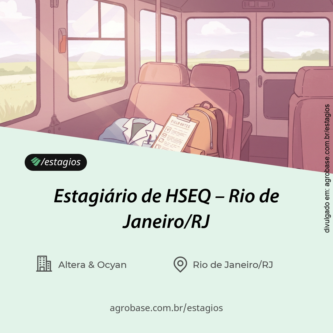 Estagiário de HSEQ – Rio de Janeiro/RJ