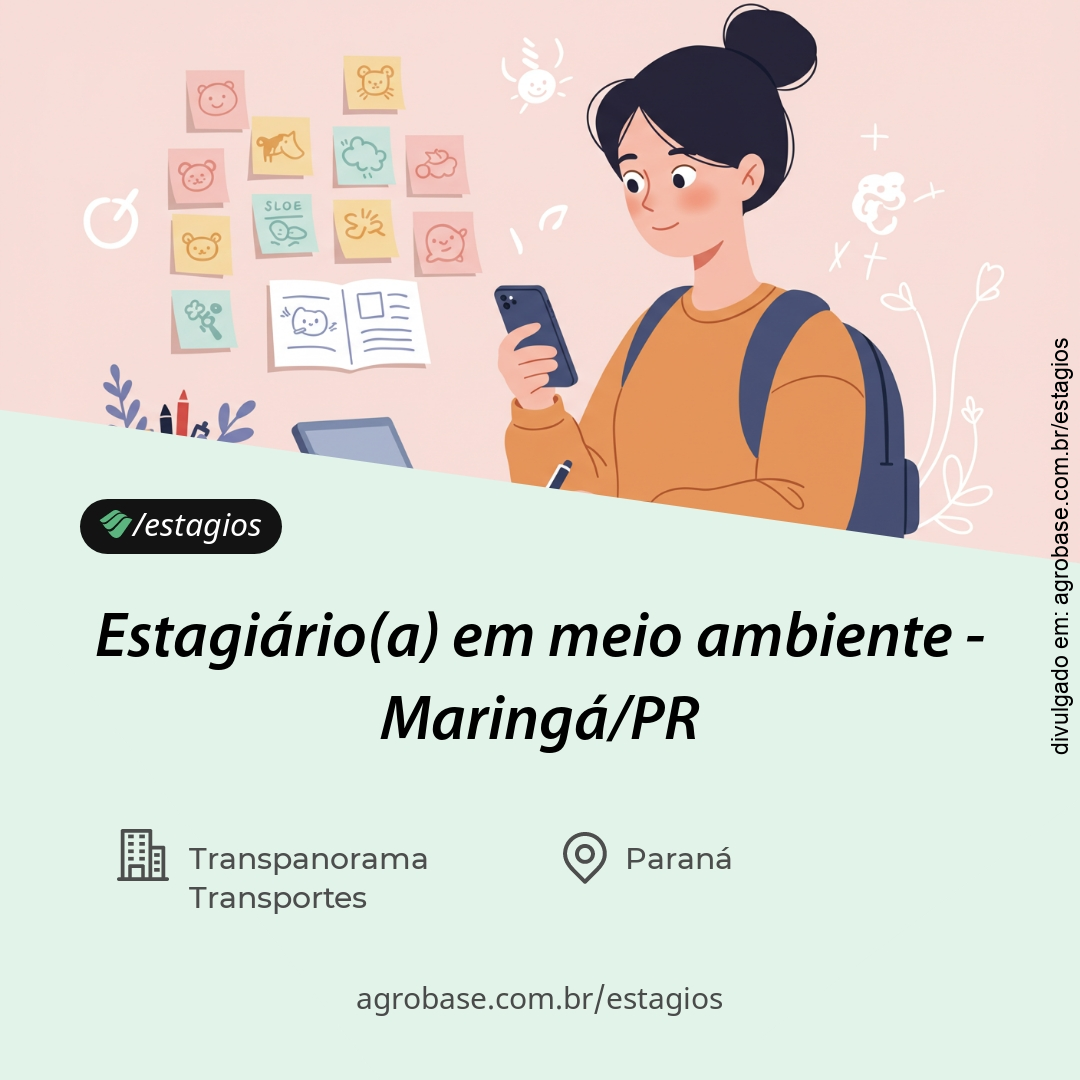 Estagiário(a) em meio ambiente – Maringá/PR