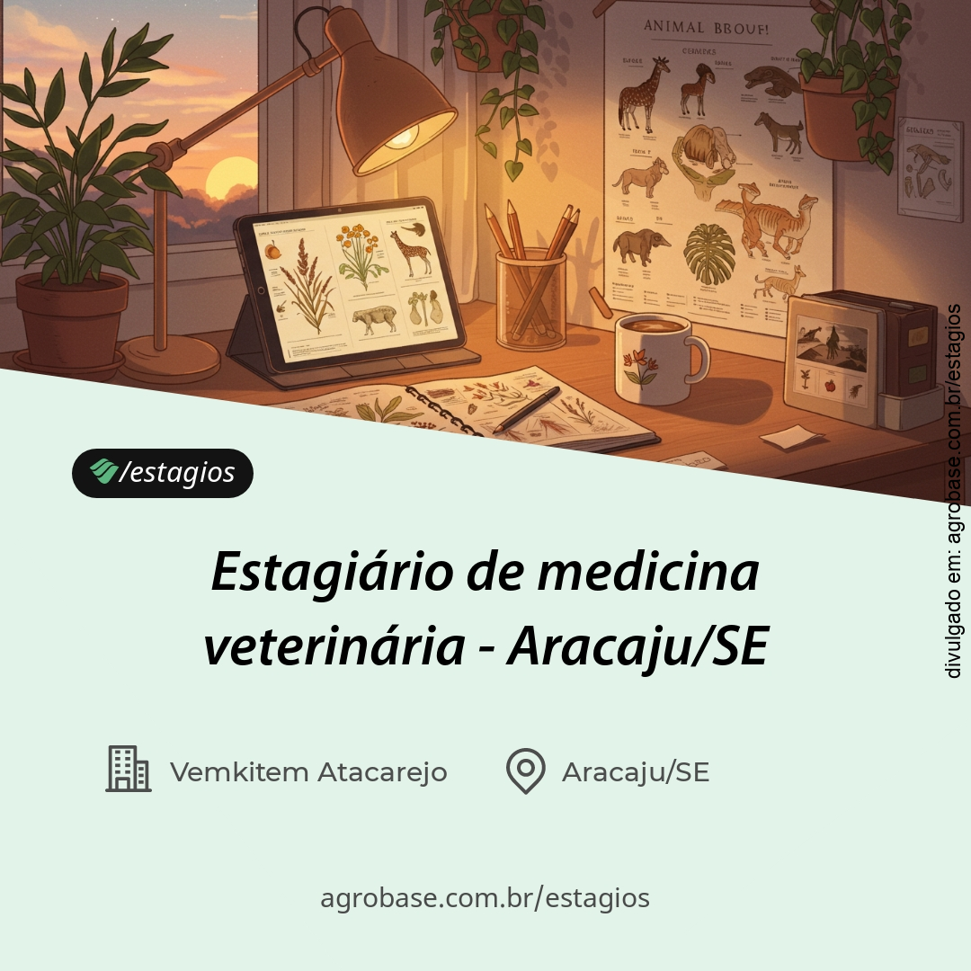 Estagiário de medicina veterinária – Aracaju/SE