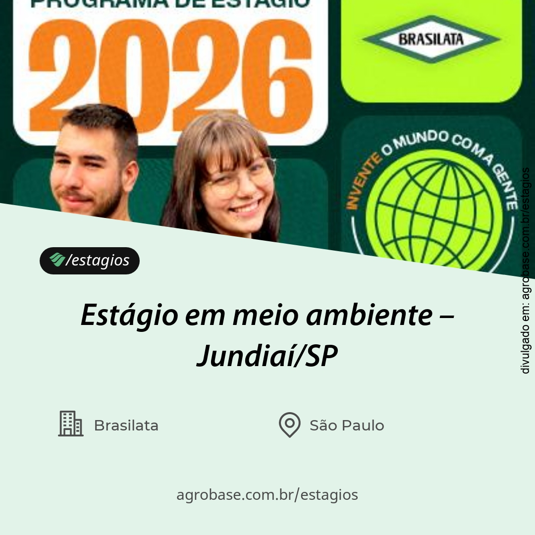 Estágio em meio ambiente – Jundiaí/SP