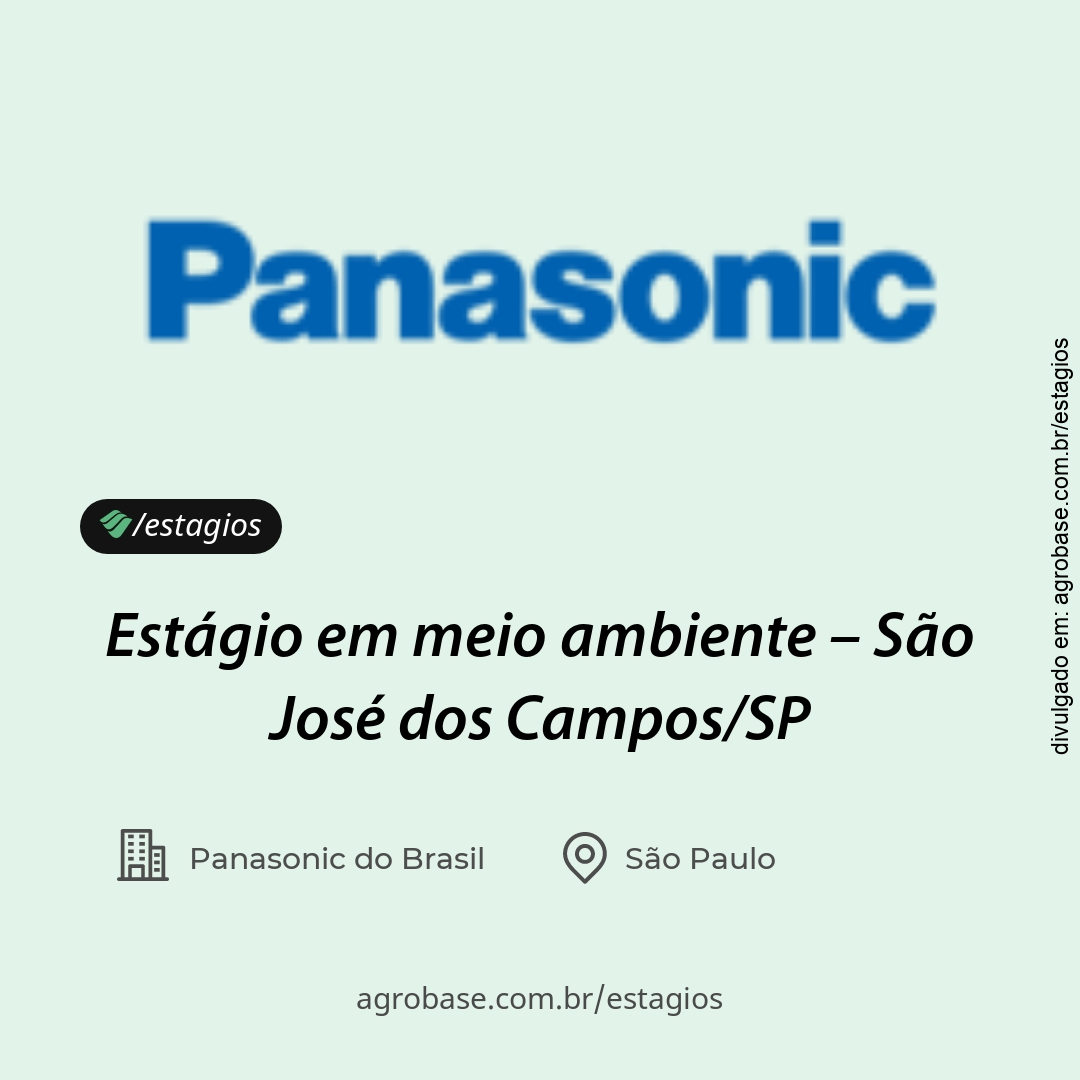 Estágio em meio ambiente – São José dos Campos/SP