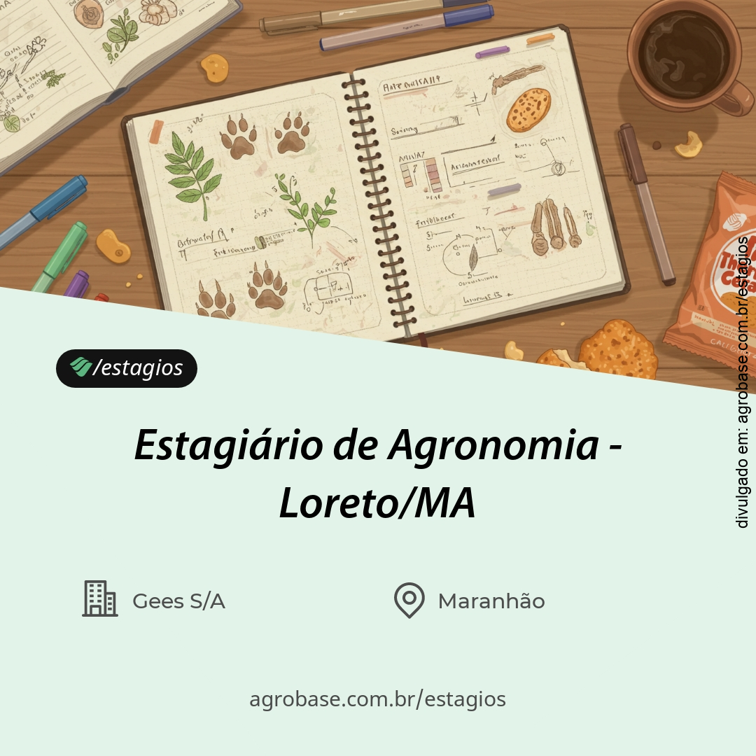 Estagiário de agronomia – Loreto/MA