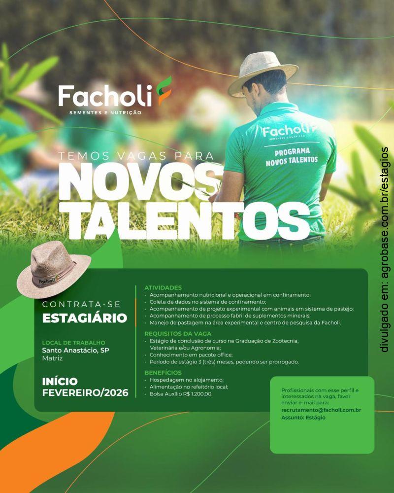 Estágio sementes e nutrição – Santo Anastácio/SP