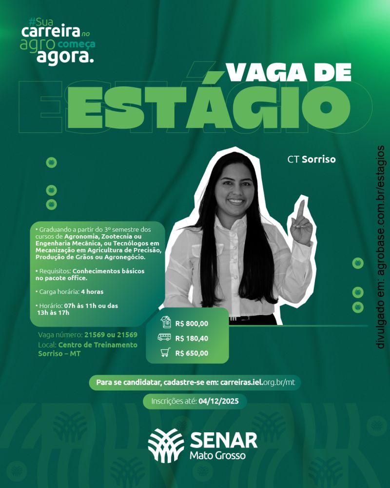 Estágio agro – Sorriso/MT