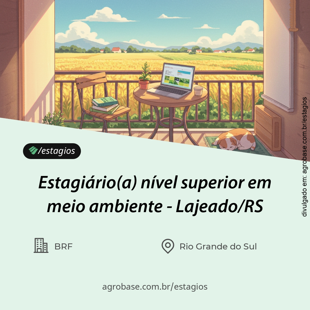 Estagiário(a) nível superior em meio ambiente – Lajeado/RS