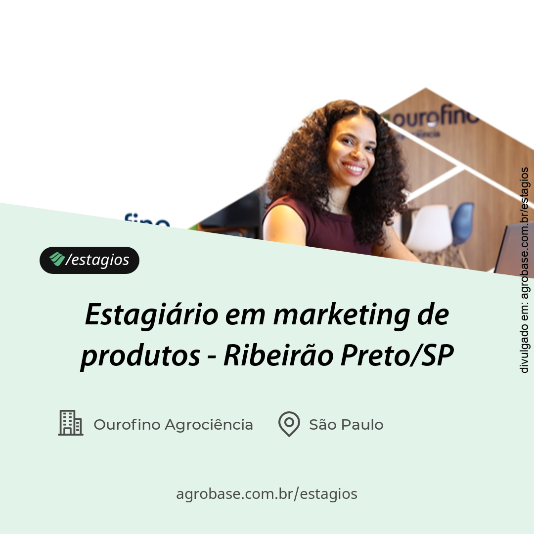 Estagiário em marketing de produtos – Ribeirão Preto/SP