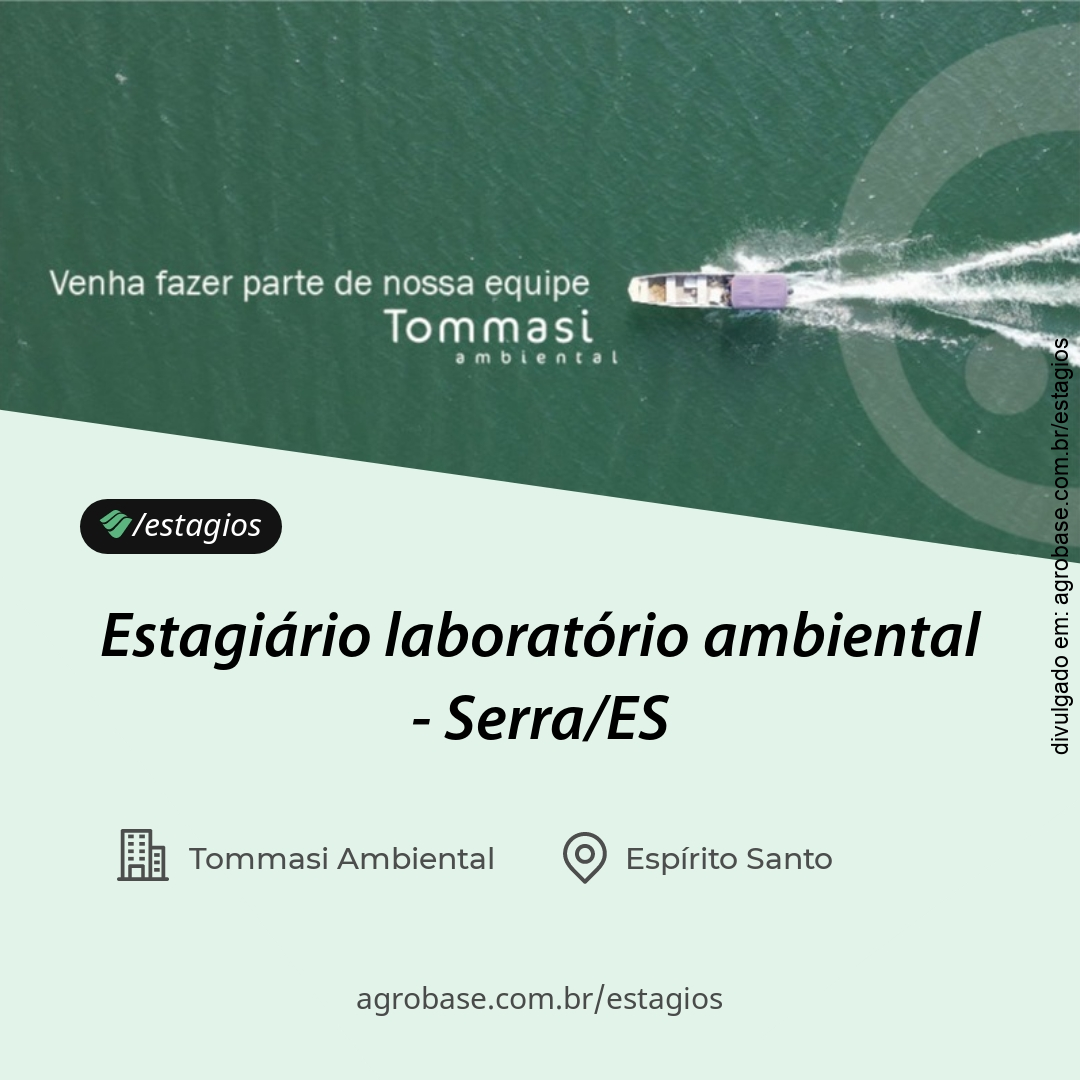 Estagiário laboratório ambiental – Serra/ES