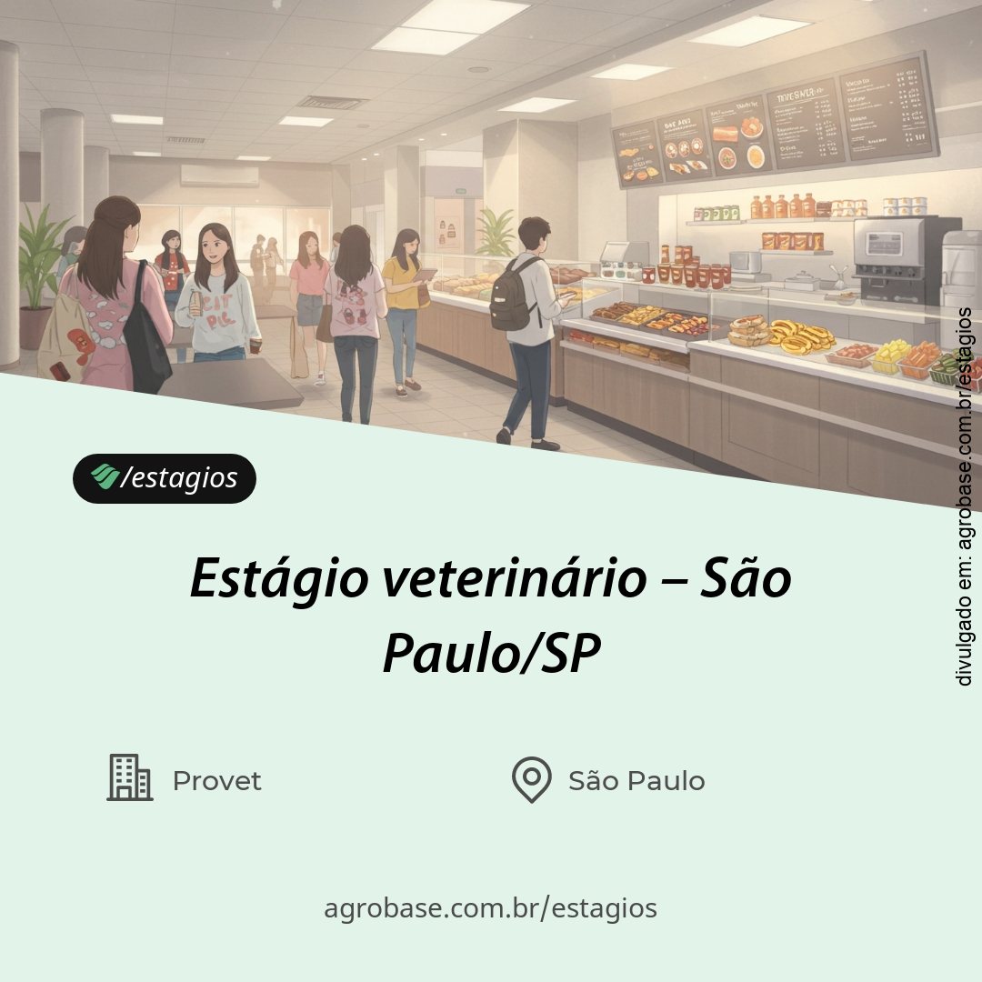 Estágio veterinário – São Paulo/SP