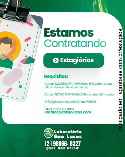 Estágio em laboratório – Taubaté/SP