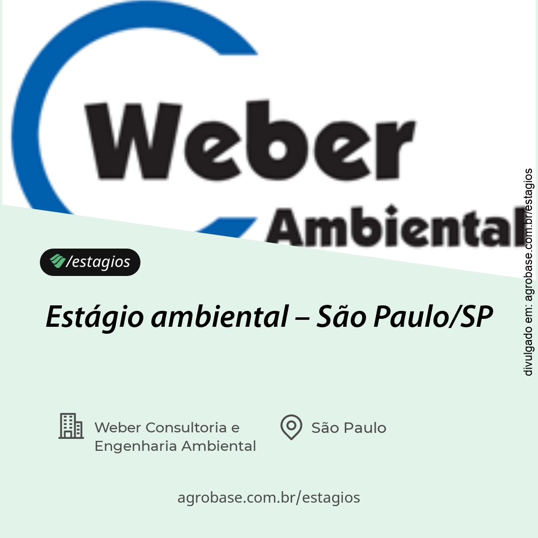 Estágio ambiental – São Paulo/SP