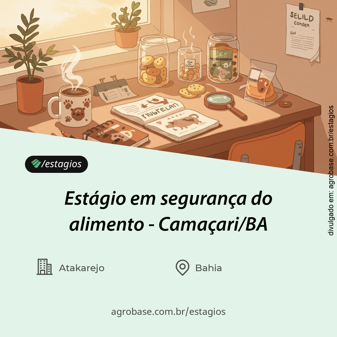 Estágio em segurança do alimento – Camaçari/BA