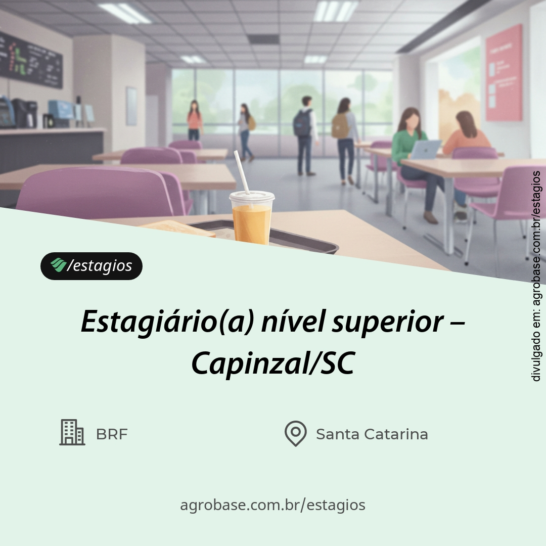 Estagiário(a) nível superior – Capinzal/SC