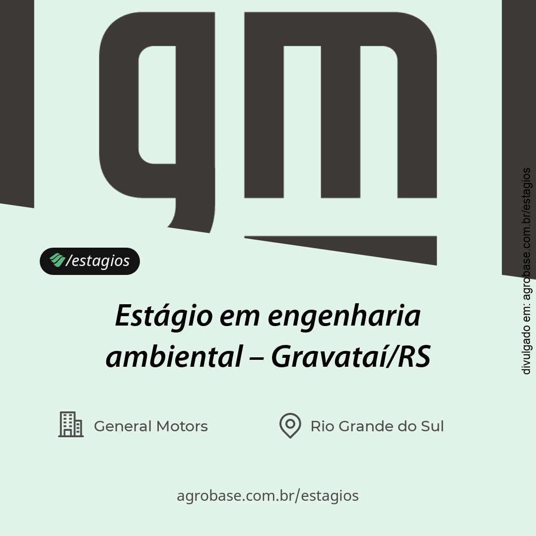 Estágio em engenharia ambiental – Gravataí/RS