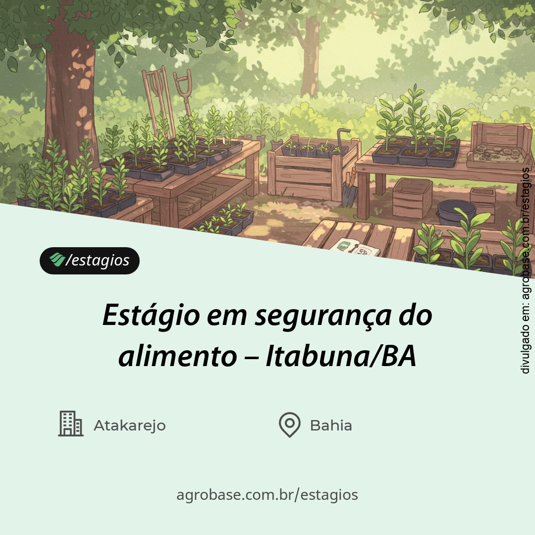 Estágio em segurança do alimento – Itabuna/BA
