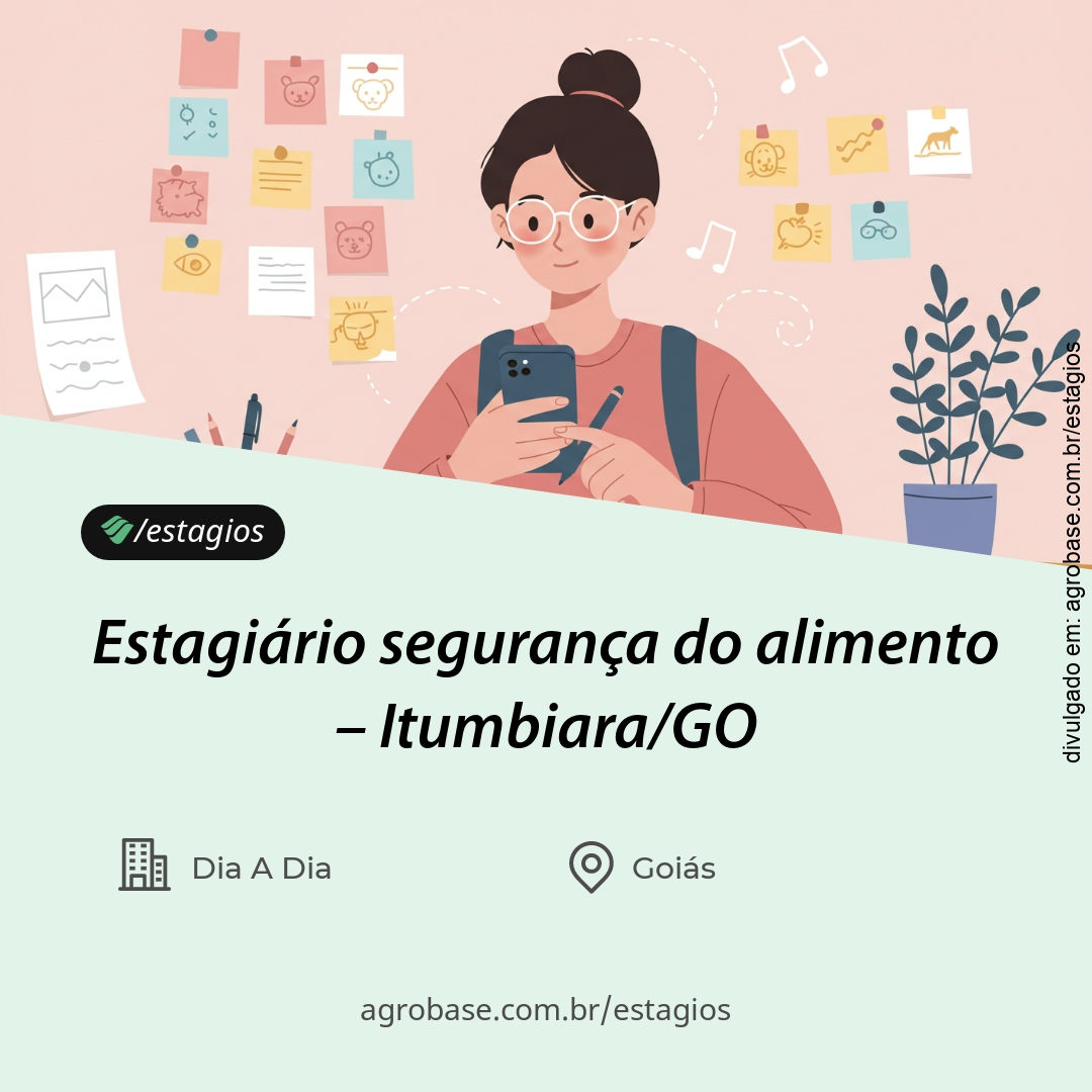 Estagiário segurança do alimento – Itumbiara/GO
