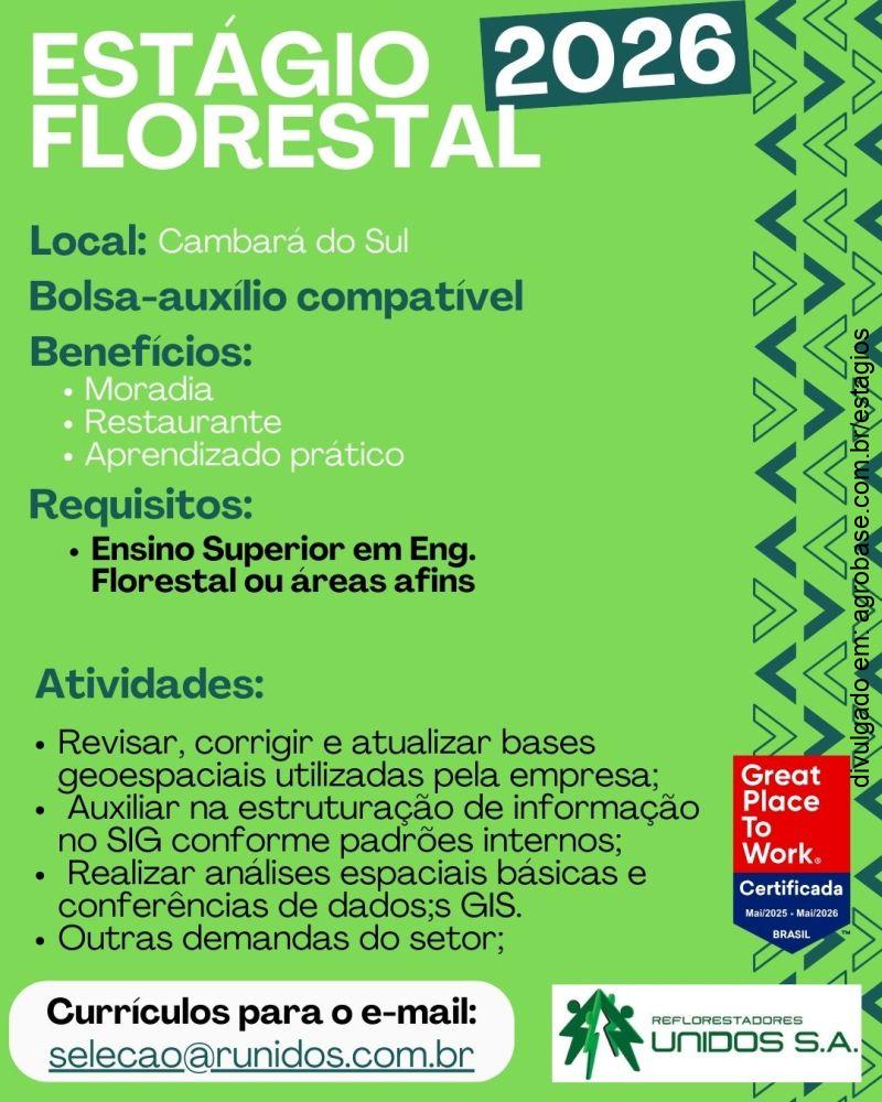 Estágio florestal – Cambará do Sul/RS