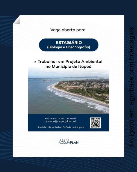 Estágio biologia e oceanografia – Itapoá/SC