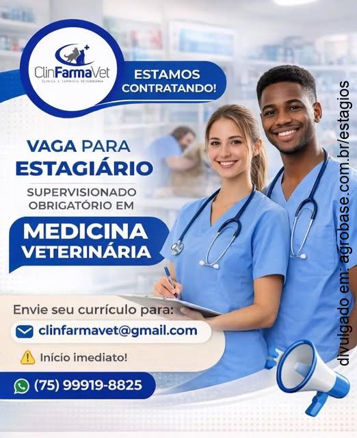 Estágio supervisionado obrigatório em medicina veterinária – Santo Antônio de Jesus/BA