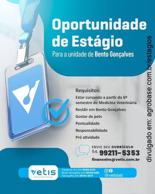 Estágio análises veterinárias – Bento Gonçalves/RS