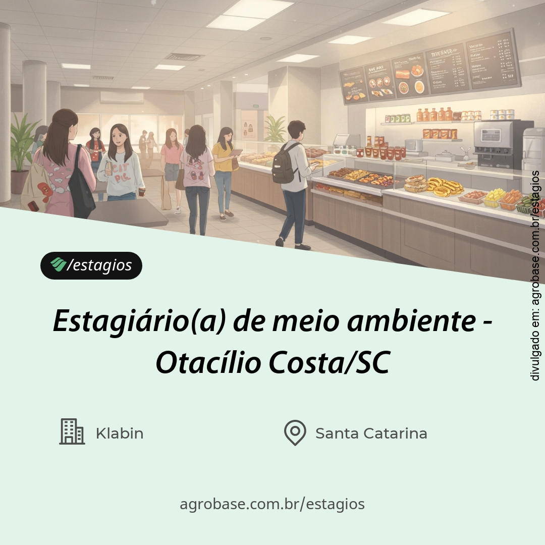 Estagiário(a) de meio ambiente – Otacílio Costa/SC