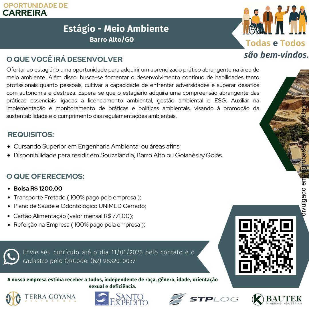 Estágio em meio ambiente – Barro Alto/GO