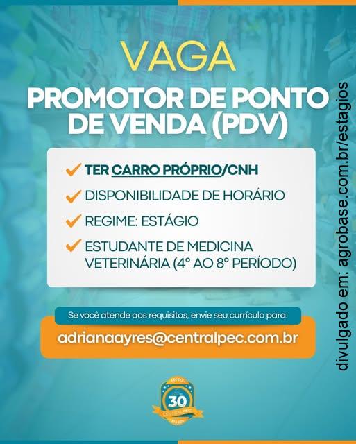 Estágio promotor de ponto de venda – Manaus/AM
