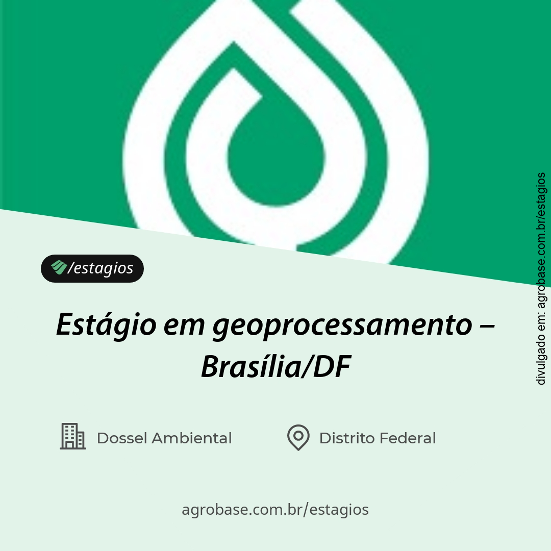 Estágio em geoprocessamento – Brasília/DF