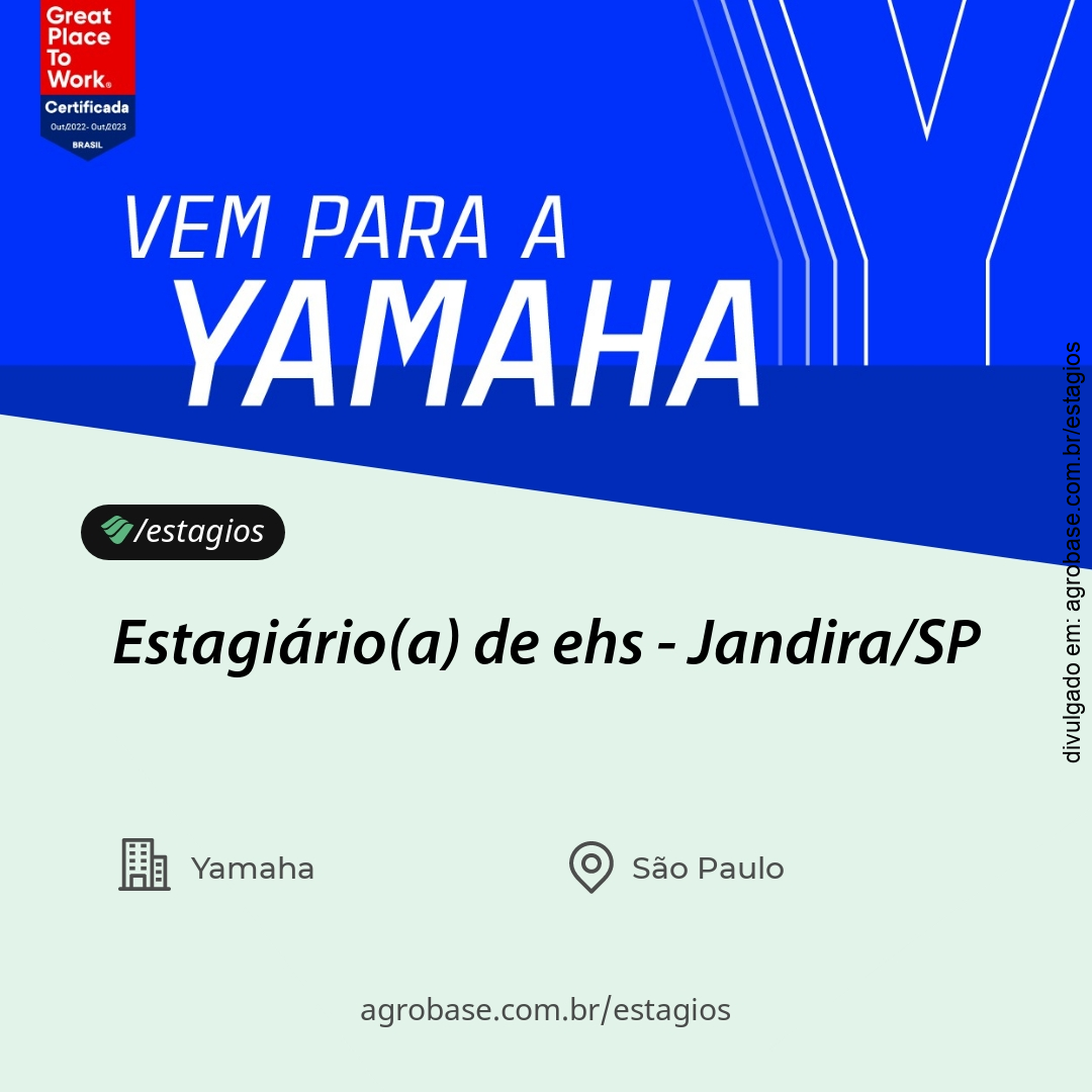 Estagiário(a) de ehs – Jandira/SP