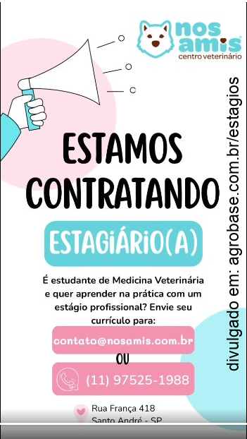 Estágio em medicina veterinária – Santo André/SP