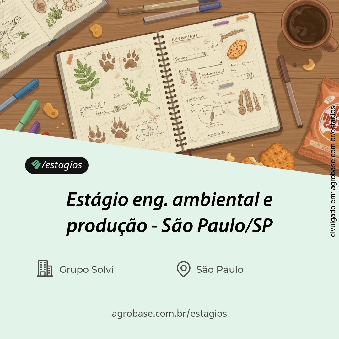 Estágio eng. ambiental e produção – São Paulo/SP