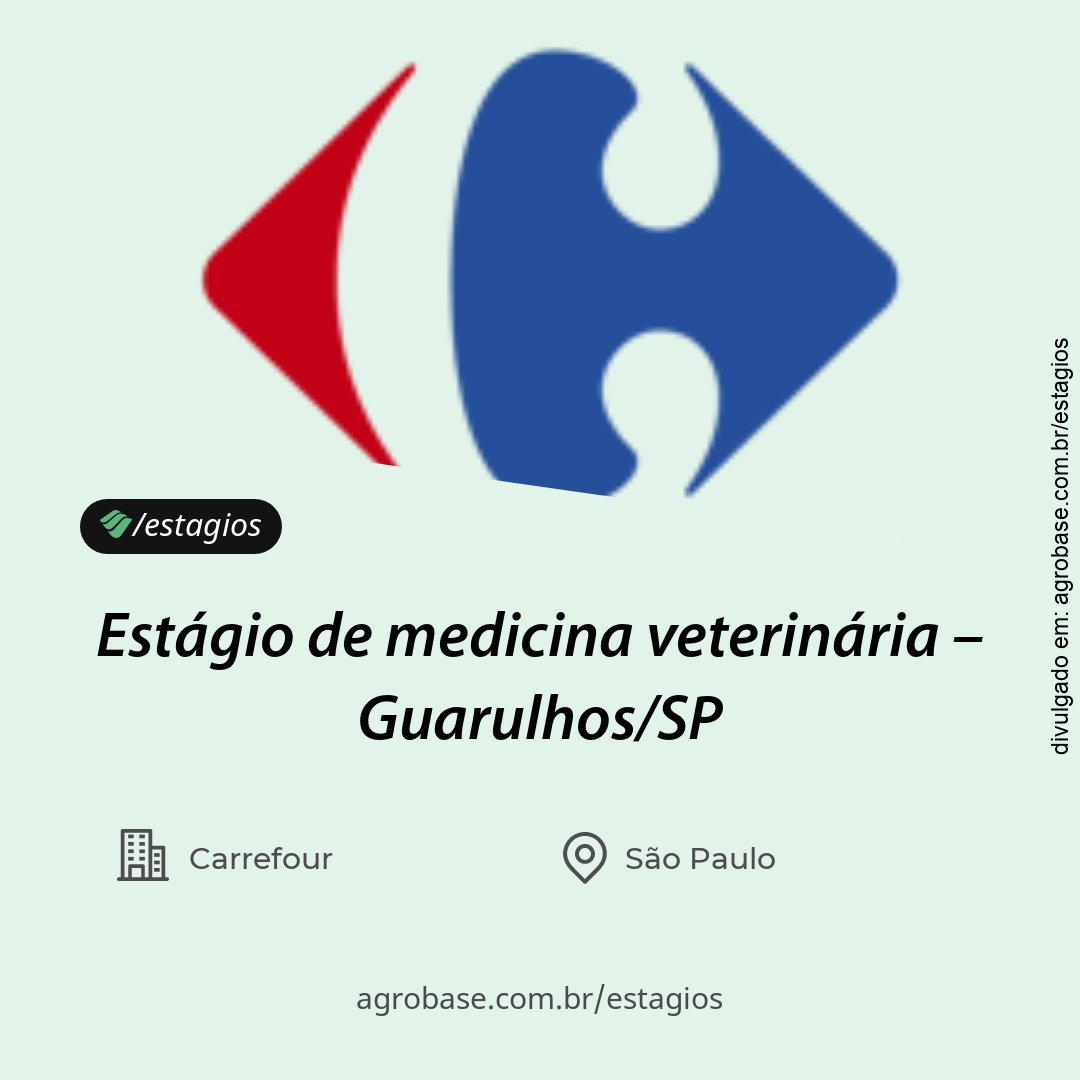 Estágio de medicina veterinária – Guarulhos/SP