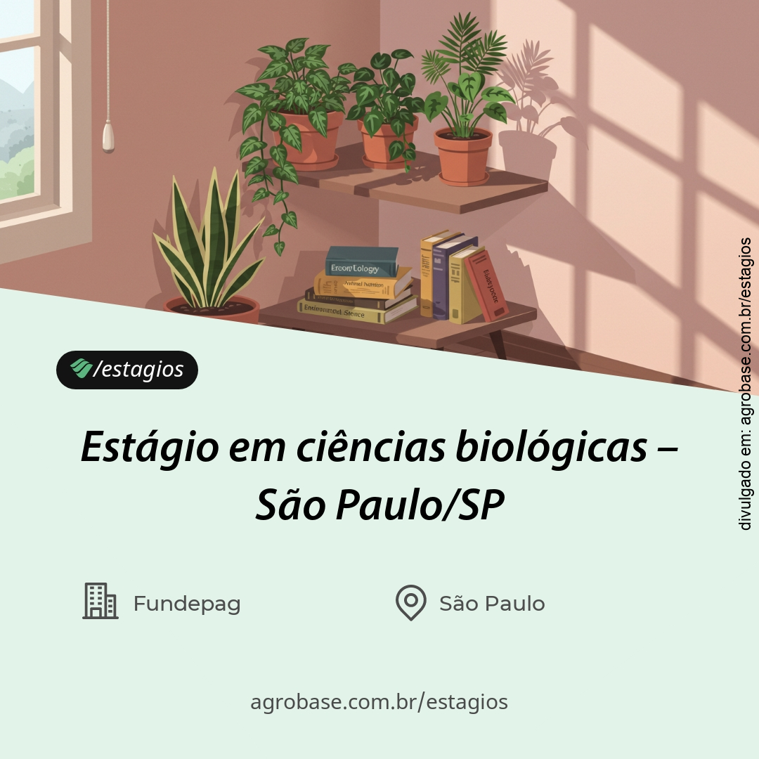 Estágio em ciências biológicas – São Paulo/SP