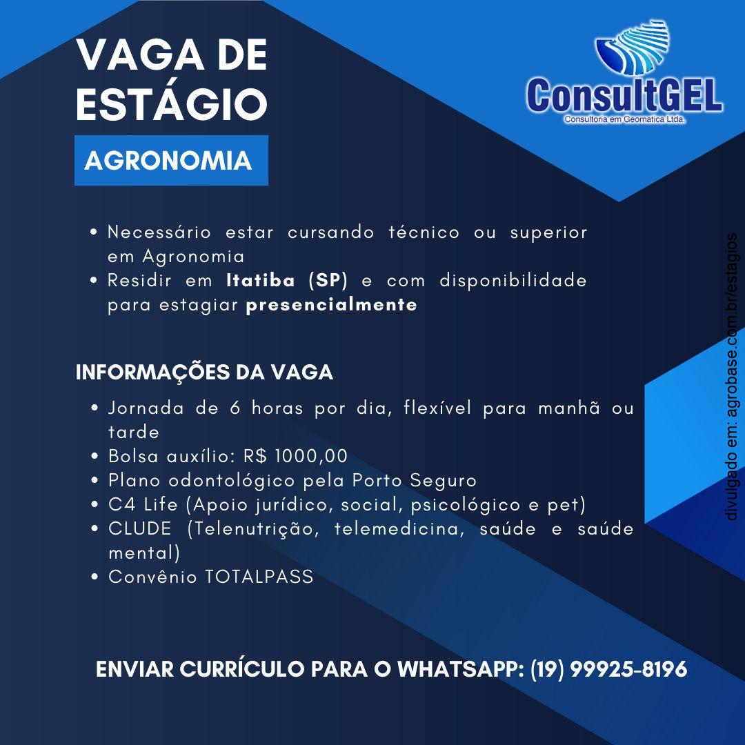 Estágio em agronomia – Itatiba/SP