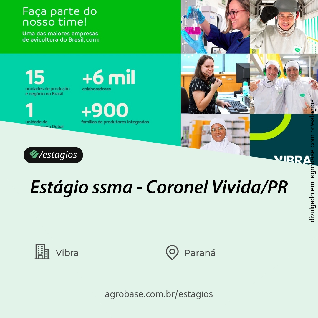 Estágio ssma – Coronel Vivida/PR