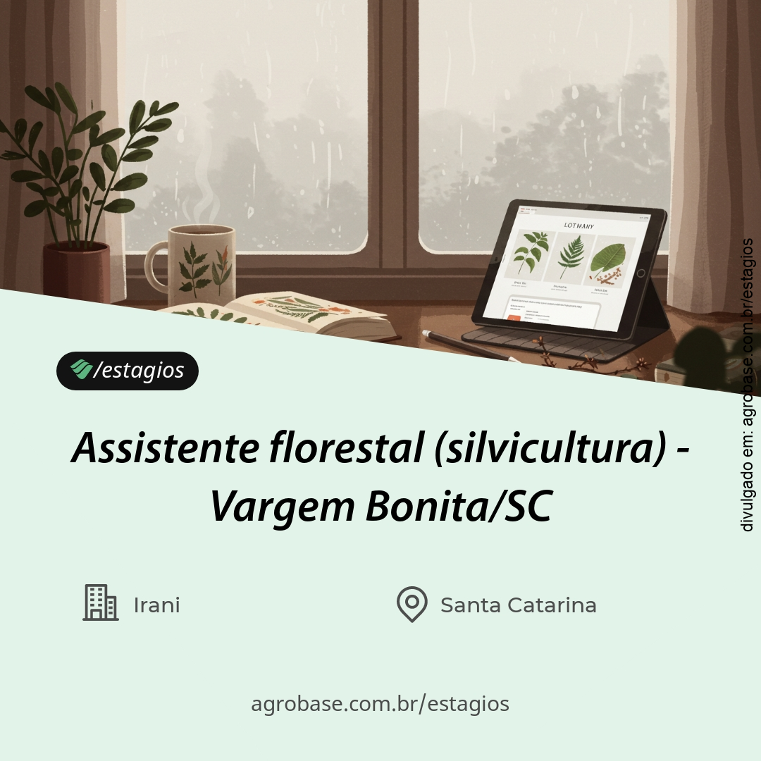 Assistente florestal (silvicultura) – Vargem Bonita/SC