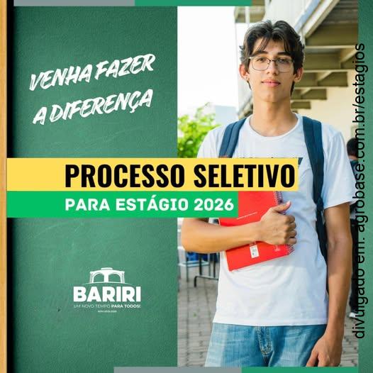 Estágio Prefeitura de Bariri – Bariri/SP