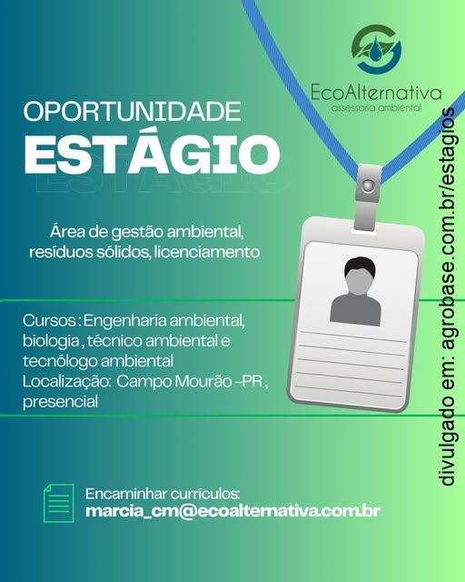 Estágio em gestão ambiental – Campo Mourão/PR