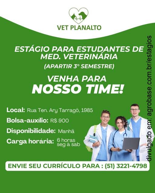 Estágio em medicina veterinária – Porto Alegre/RS