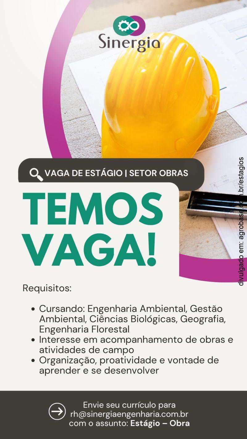 Estágio no setor de obras – Curitiba/PR