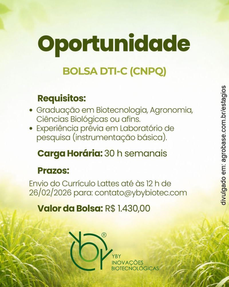 Bolsa DTI-C (CNPq) – João Pessoa/PB