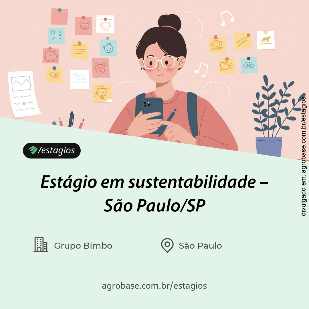 Estágio em sustentabilidade – São Paulo/SP