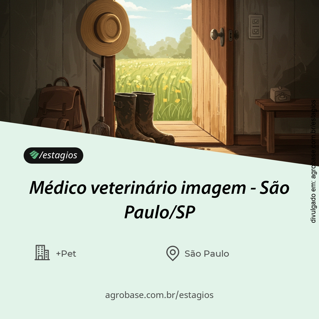 Médico veterinário imagem – São Paulo/SP
