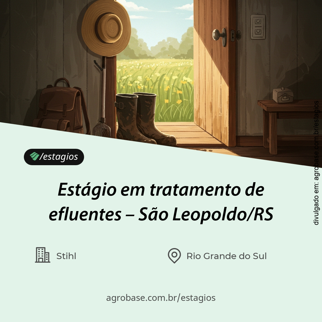Estágio em tratamento de efluentes – São Leopoldo/RS