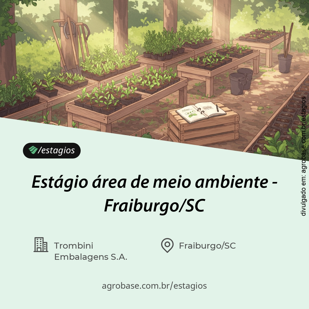 Estágio área de meio ambiente – Fraiburgo/SC